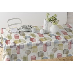 42870 1m MANTEL DE HULE ANTINAMANCHAS MODELO SUMBA 140cm DINTEX