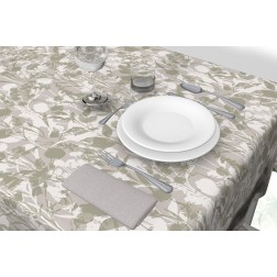 42672 1m MANTEL DE HULE ANTINAMANCHAS MODELO LINUS CHIANTI 140cm DINTEX