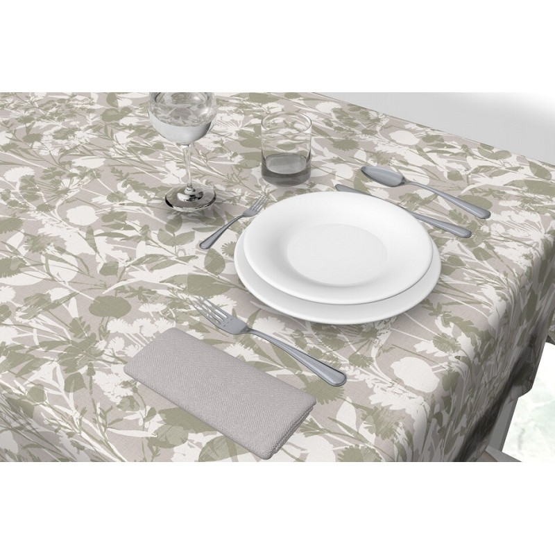 42672 1m MANTEL DE HULE ANTINAMANCHAS MODELO LINUS CHIANTI 140cm DINTEX