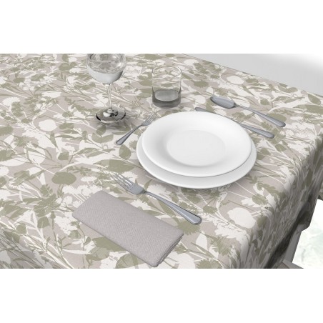 42672 1m MANTEL DE HULE ANTINAMANCHAS MODELO LINUS CHIANTI 140cm DINTEX