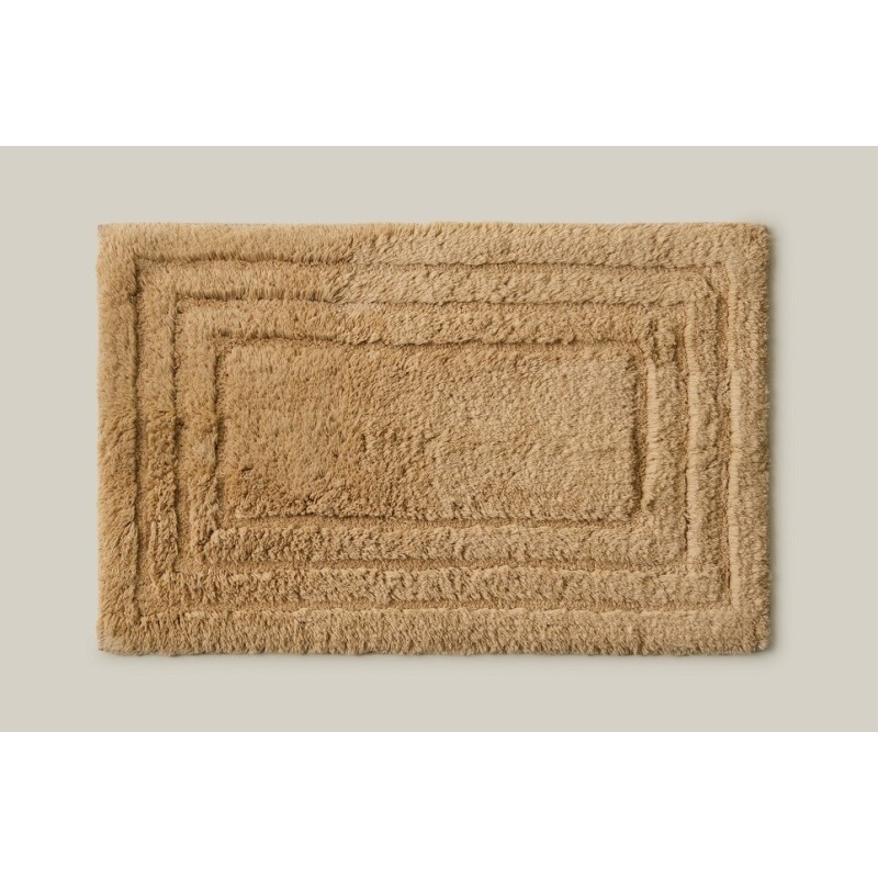 04282 ALFOMBRA DE BAÑO TEXTIL 60x40cm KALITHEA MARRON CLARO DINTEX