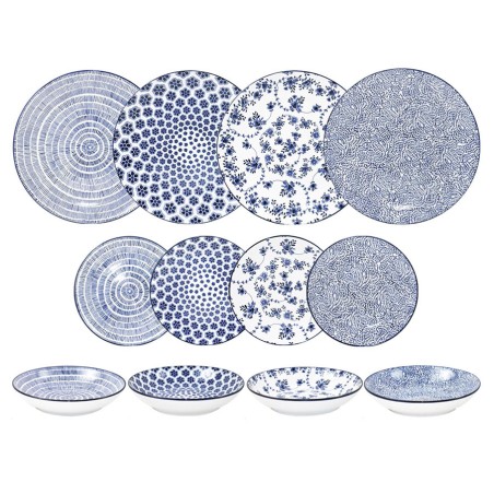 691700 SET 12 PIEZAS VAJILLA ARMONIA AZUL IBILI