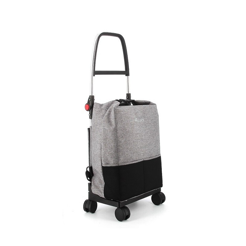 ONE001 CARRO COMPRA T-SHOP TWEED 4 RUEDAS GRIS ROLSER
