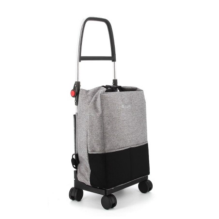 ONE001 CARRO COMPRA T-SHOP TWEED 4 RUEDAS GRIS ROLSER