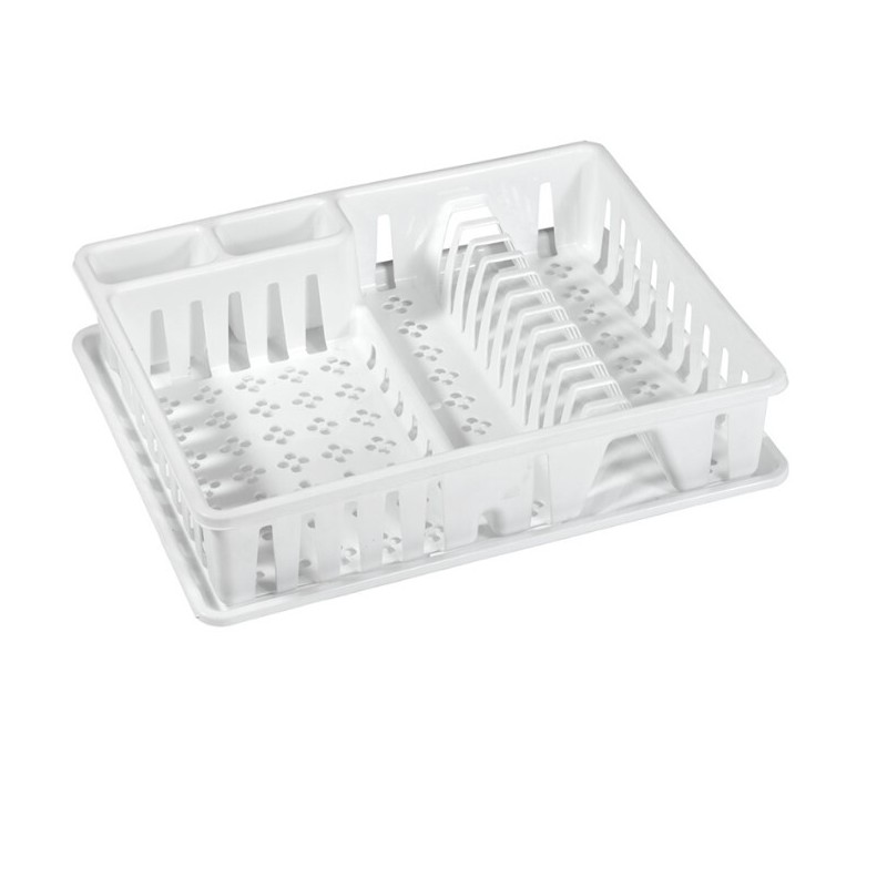1069 ESCURREPLATOS CON BANDEJA BLANCO SUPER