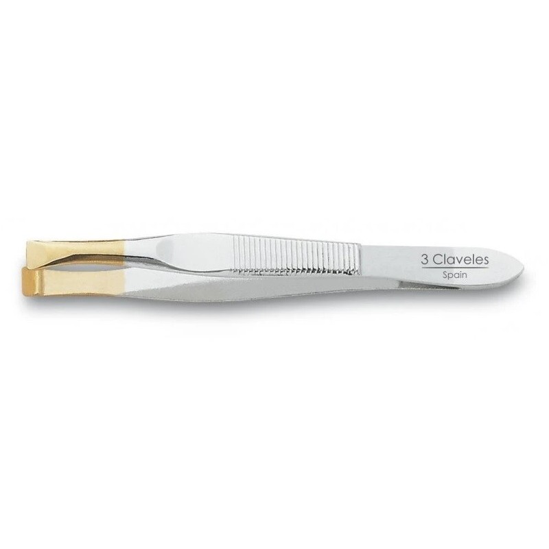 12242 PINZA ANCHA ORO 8cm 3C
