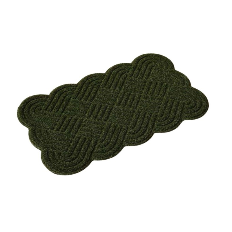 55841 FELPUDO CESPED VERDE MODELO COOKIE 45x75cm DINTEX
