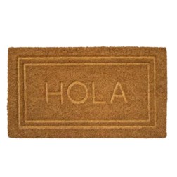 50212 FELPUDO COCO PRENSADO MODELO HOLA 40x70cm DINTEX