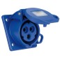 931121A BASE EMPOTRAR CETAC 2P+T AZUL 16A 230V SOLERA