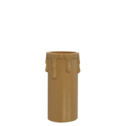 FUNDA VELA PLASTICA BEIGE 6cm- (731)