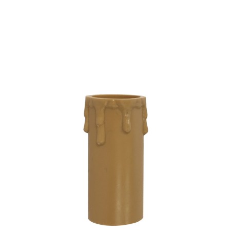FUNDA VELA PLASTICA BEIGE 6cm- (731)