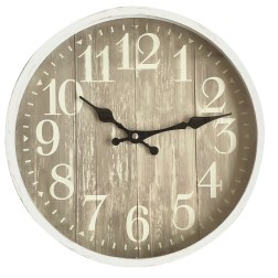 93-337 RELOJ DE PARED EFECTO MADERA 30cm ELECTRO DH