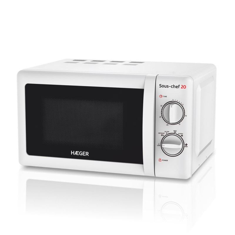 MW-70W-006A MICROONDAS BLANCO 20L 700W SOUS-CHEF HAEGER MW-70W-006A MICROONDAS BLANCO 20L 700W SOUS-CHEF HAEGER