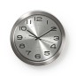 CLWA010MT30SR RELOJ DE PARED CIRC ø30cm GRIS INOX NEDIS CLWA010MT30SR RELOJ DE PARED CIRC ø30cm GRIS INOX NEDIS