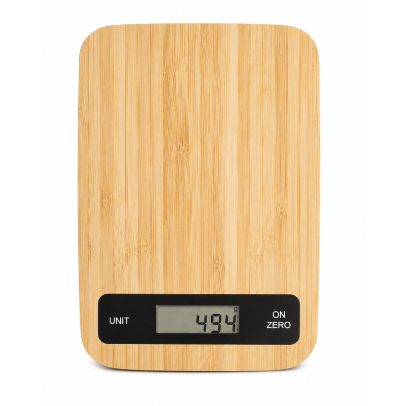 631020 BASCULA DE COCINA BAMBU 5Kg 17x12cm IBILI