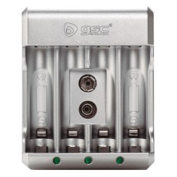 106005011 CARGADOR PILAS RECARGABLES AA-AAA-9V GSC