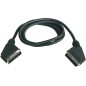 LX429 1,5m CABLE EUROCONECTOR M-M NEGRO