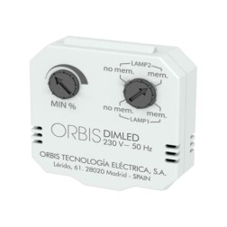 REGULADOR LUZ PARA CAJA MECANISMO DIMLED ORBIS