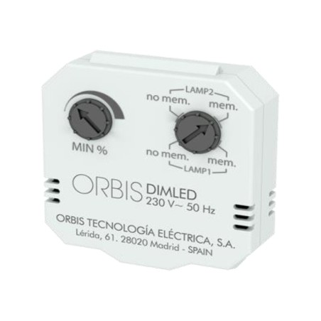 REGULADOR LUZ PARA CAJA MECANISMO DIMLED ORBIS