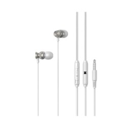 30425927 AURICULARES INTRAUDITIVOS BLANCO-PLATA 1,2m 170+ JACK 3,5mm KODAK