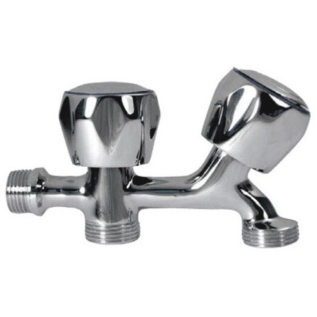 BO-65201 GRIFO DE LAVADORA DOBLE ROSCA CROMO