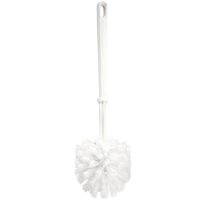 S-62503 ESCOBILLA DE BAÑO BLANCA CON MANGO MIRTAK
