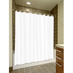 02323 CORTINA DE DUCHA DECO-PLASTIC LISA BLANCA 180x200cm DINTEX
