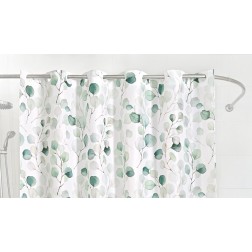02911 CORTINA DE DUCHA ANILLA FACIL EUCALIS 180x200cm DINTEX