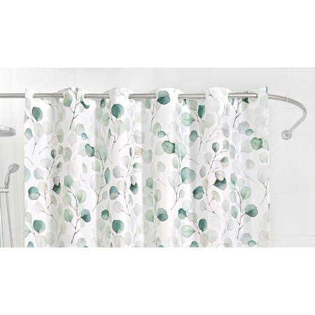 02911 CORTINA DE DUCHA ANILLA FACIL EUCALIS 180x200cm DINTEX