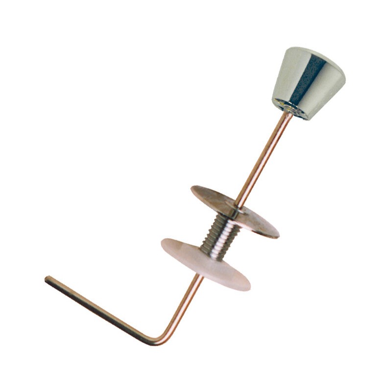 BO-61001 TIRADOR BAJO CURVO POMO METAL CROMADO