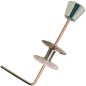 BO-61001 TIRADOR BAJO CURVO POMO METAL CROMADO