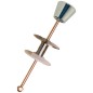 BO-61002 TIRADOR BAJO RECTO POMO METAL CROMADO