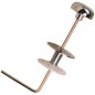 BO-61003 TIRADOR BAJO CURVO POMO ABS CROMADO