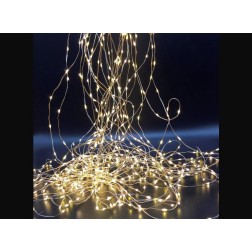 00235-BC 2m CASCADA LED 20 HILOS ORO CALIDA