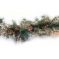 00523 BOA NAVIDAD LED C-NIEVE PIÑAS Y BOLAS 180cm