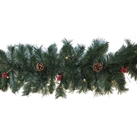 00524 BOA NAVIDAD LED PIÑAS Y BOLAS 180cm