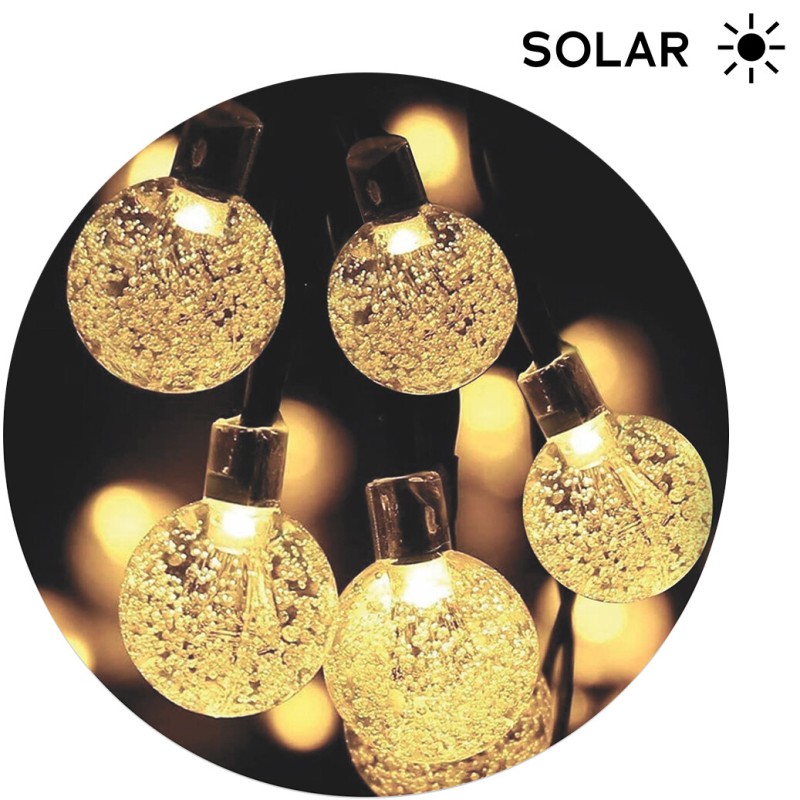 79-758-7-CAL 7m GUIRNALDA LED MINIBALL TRANS SOLAR 3200K ELECTRO DH