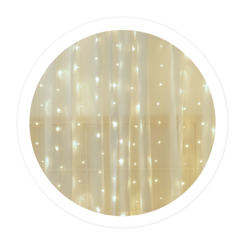 204605001 CORTINA LED LUMINOSA 1X1,2M LUZ FRÍA GSC