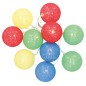 204805017 GUIRNALDA LED DE BOLAS MULTICOLORES DE ALGODÓN 2,85M LUZ CÁLIDA GSC