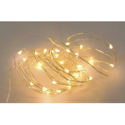 204805002 GUIRNALDA ALAMBRE LED CALIDA 2 MT- A PILAS