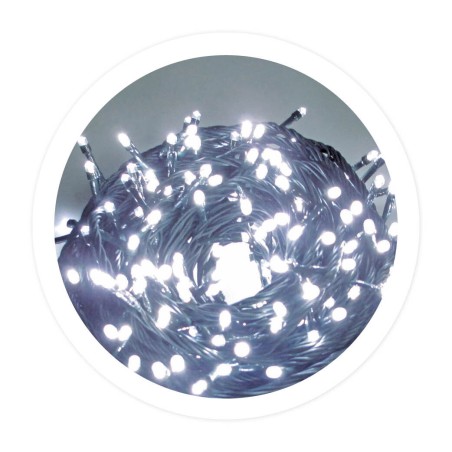 204600036 20m GUIRNALDA CLÁSICA 200 LED LUZ BLANCA A RED 8 FUNCIONES IP44 GSC