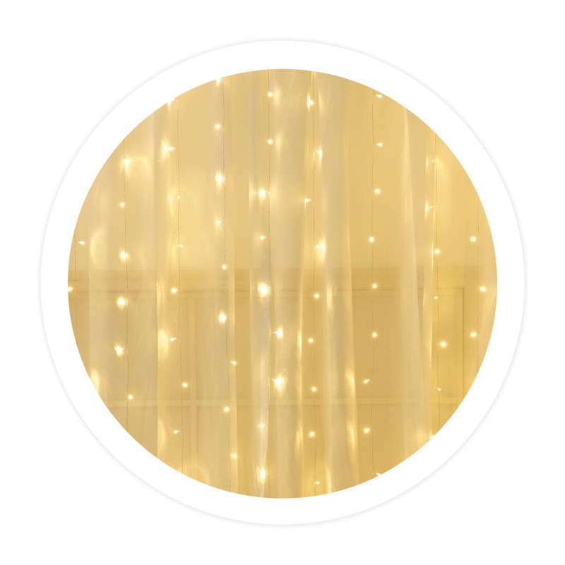 204605006 CORTINA LED 2x2mts LUZ CALIDA GSC