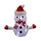 204625012 MUÑECO DE NIEVE LED PLEGABLE A PILAS LUZ FRIA 30cm BAMBASY