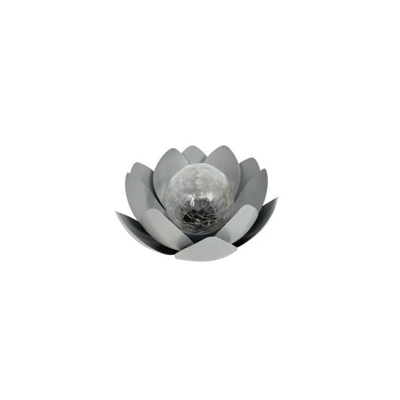 G2216 NENUFAR SOLAR DECORATIVO FRIO METAL+VIDRIO 25cm GALIX G2216 NENUFAR SOLAR DECORATIVO FRIO METAL+VIDRIO 25cm GALIX