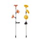 G4450 ESTACA 3 FLORES LED DECORATIVO SOLAR GALIX