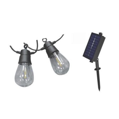 00817 KIT 5m GUIRNALDA SOLAR 10 BOMBILLAS C-SENSOR CREPUSCULAR 6500K IP45 F-BRIGHT
