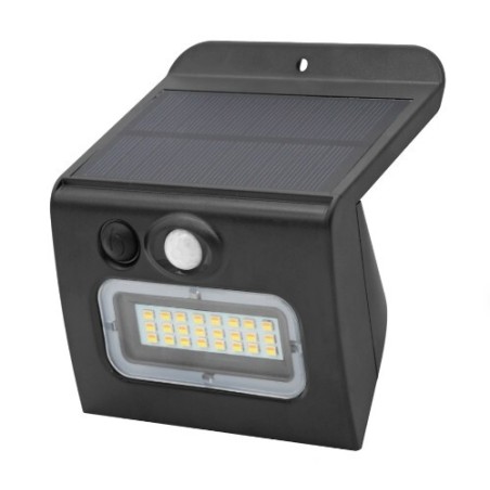 200210026 APLIQUE SOLAR LED EGODA NEGRO C-SENSOR 3W 3000K-4000K-6500K GSC