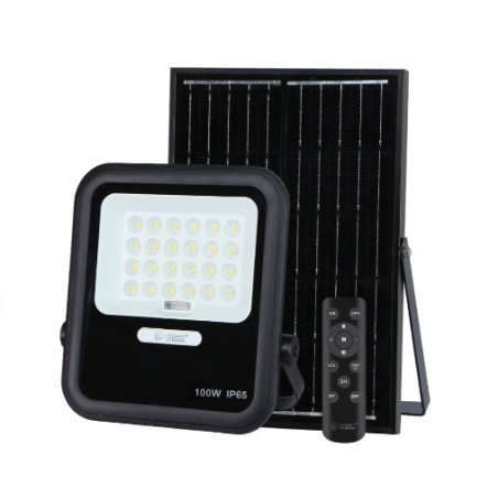202615016 PROYECTOR LED MILOHA 100W 6500K CON PANEL SOLAR 10W GSC