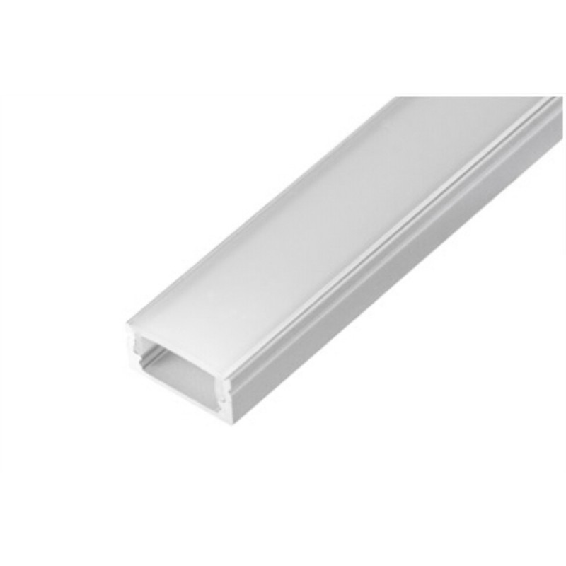 54121 2m PERFIL ALUM SUPERFICIE 12,5mm SIN DIFUSOR 54121 2m PERFIL ALUM SUPERFICIE 12,5mm SIN DIFUSOR