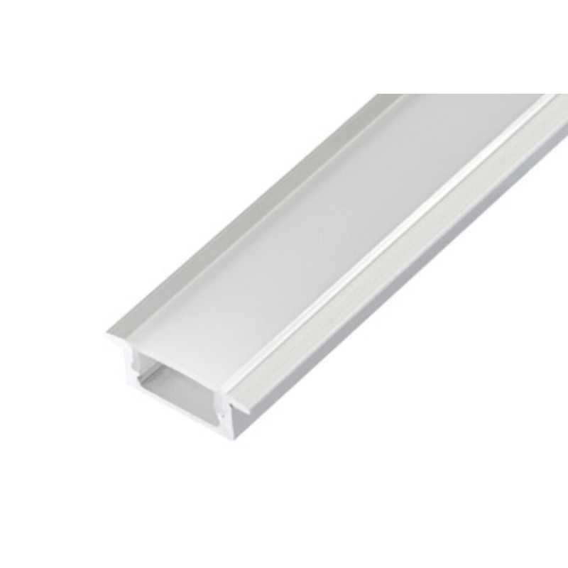 54123 2m PERFIL ALUM EMPOTRAR 12,5mm SIN DIFUSOR